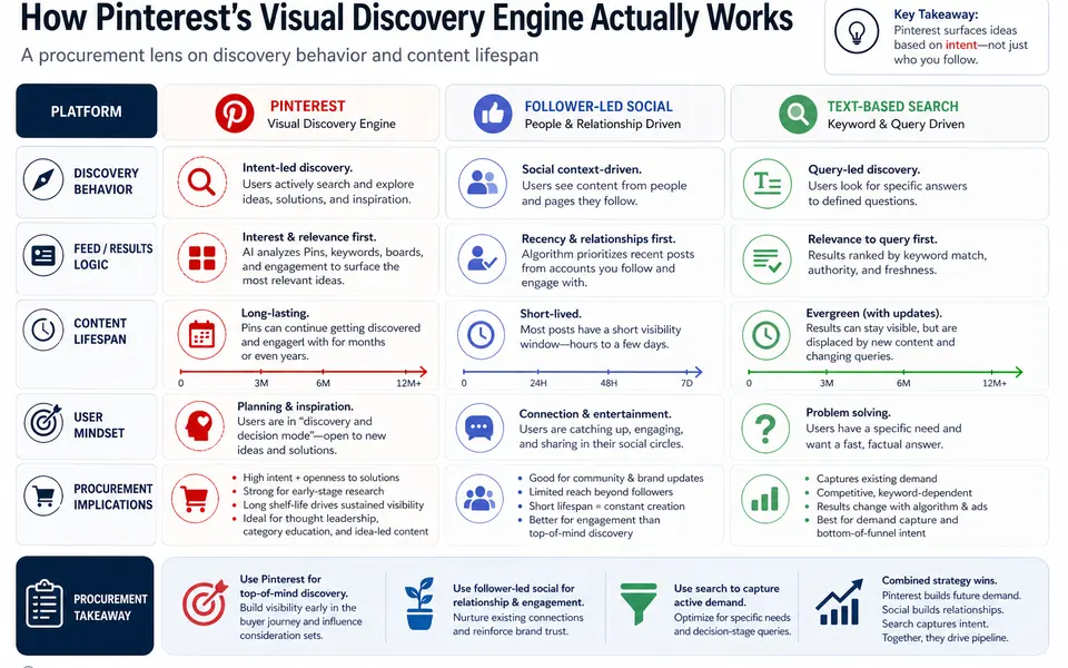 Pinterest as a Discovery Engine, Not a Social Network